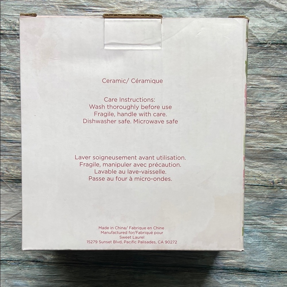 NIB Sweet Laurel 6” Dessert Plates Pink and White with Scalloped Edges - Picture 8 of 10